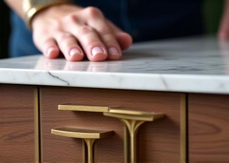 Detail pengerjaan custom furniture yang presisi