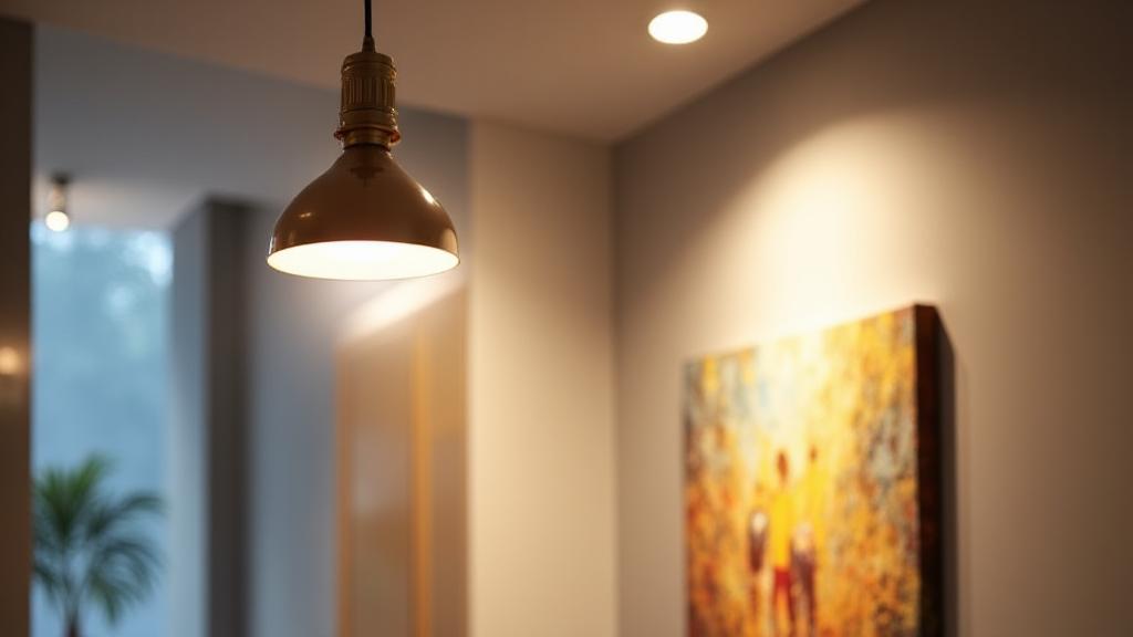 Visualisasi teknik layering lighting dalam ruang keluarga